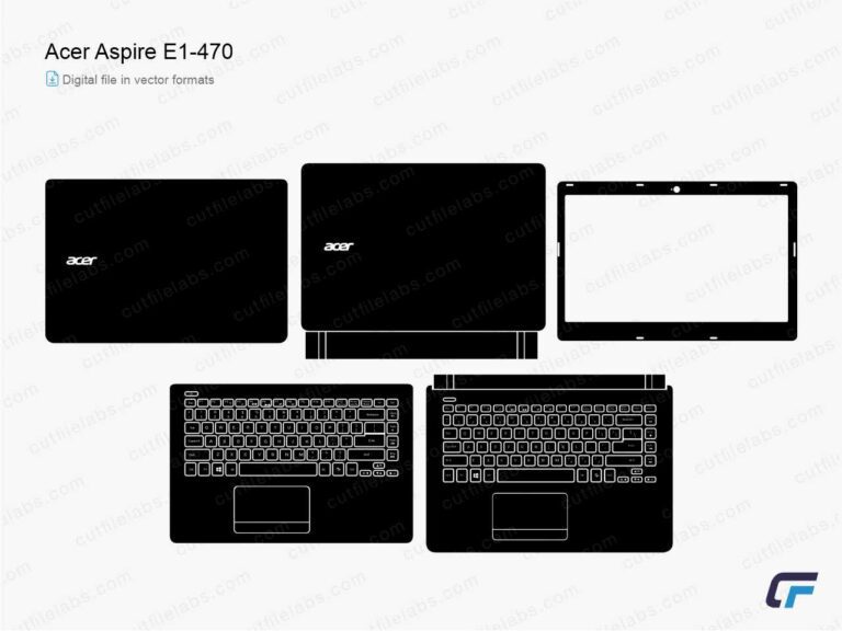 Acer Aspire E1-470 (2014) Cut File Template