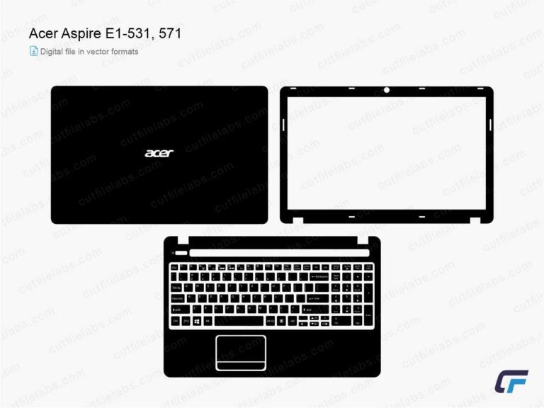 Acer Aspire E1-531, 571 (2013) Cut File Template