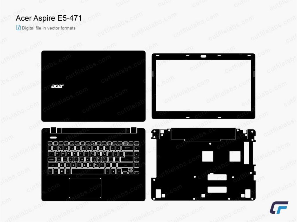 Acer Aspire E5-471 (2014) Cut File Template