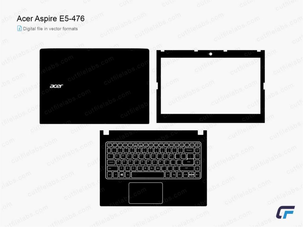 Acer Aspire E5-476 (2018) Cut File Template
