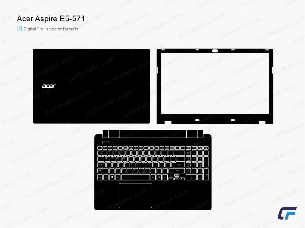 Acer Aspire E5-571 (2015) Cut File Template