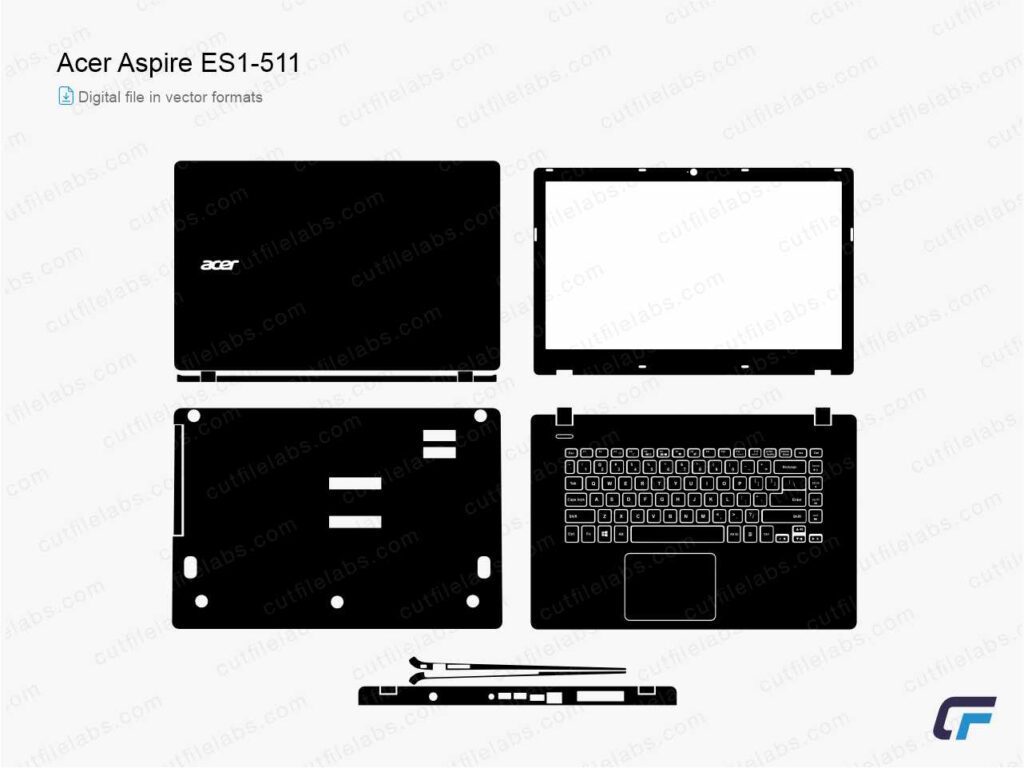 Acer Aspire ES1-511 (2014) Cut File Template