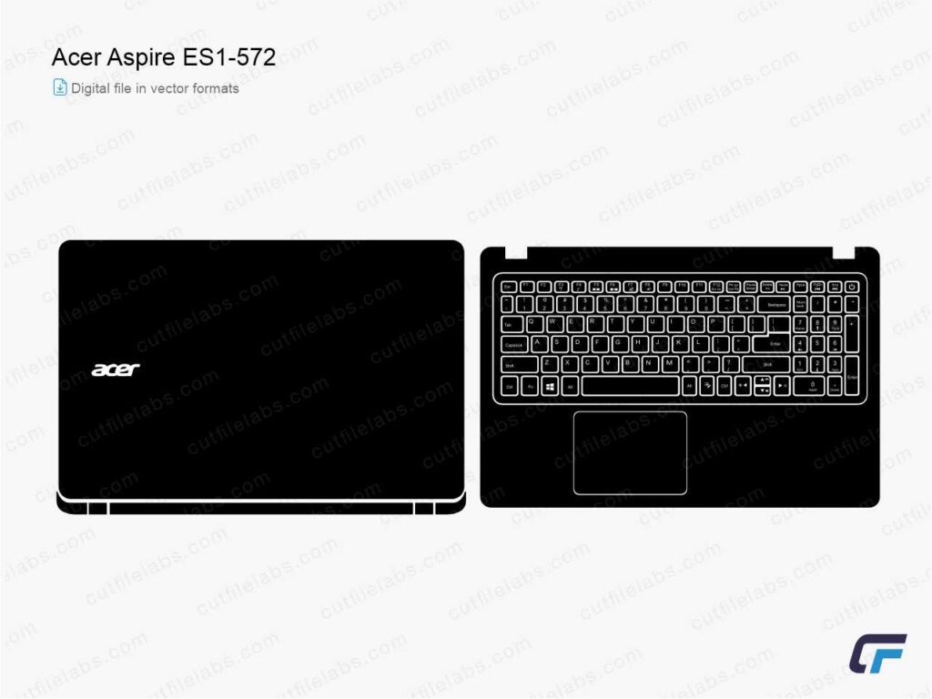 Acer Aspire ES1-572 (2016) Cut File Template