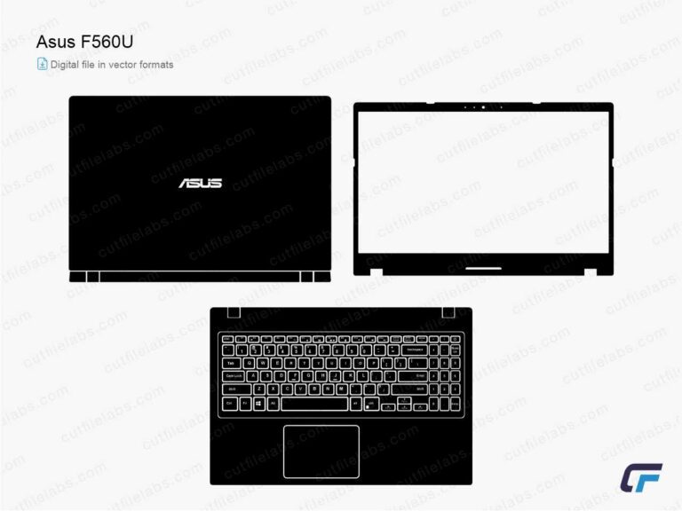 Asus ROG F560U (2018) Cut File Template