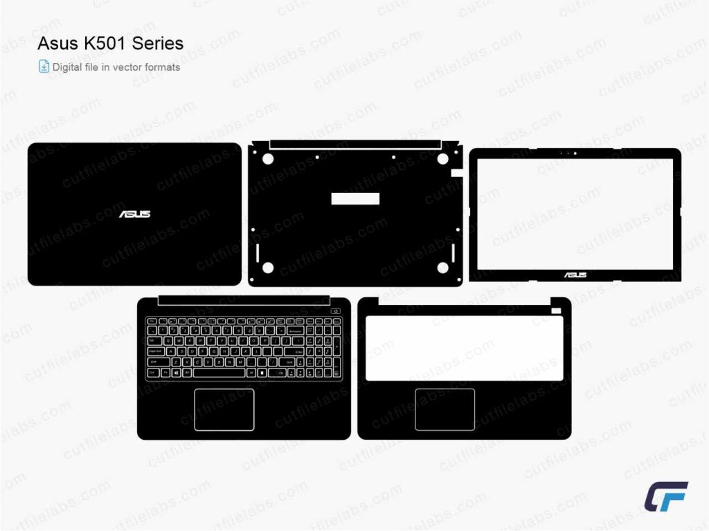 Asus K501 Series (2015) Cut File Template