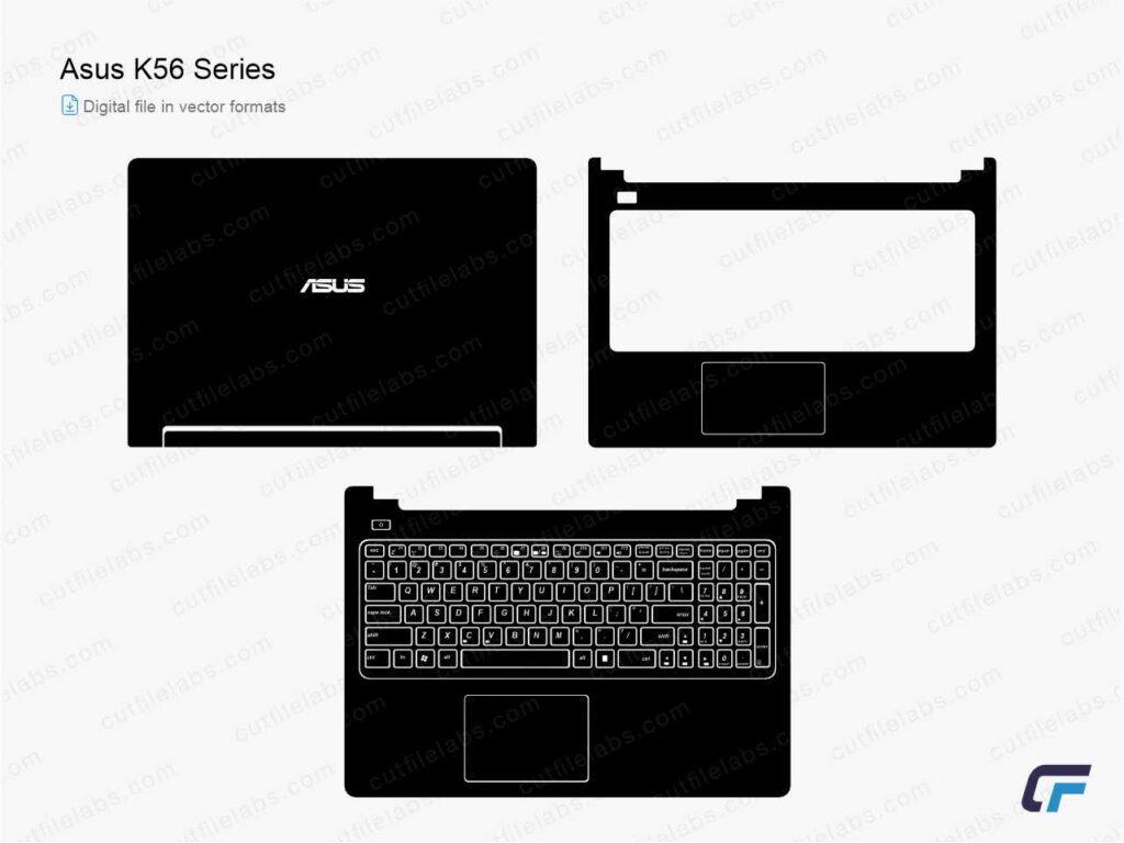 Asus K56 Series (2012) Cut File Template