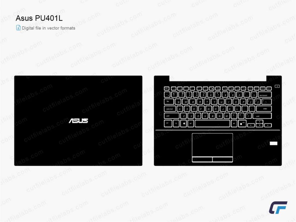 Asus PU401L (2013) Cut File Template