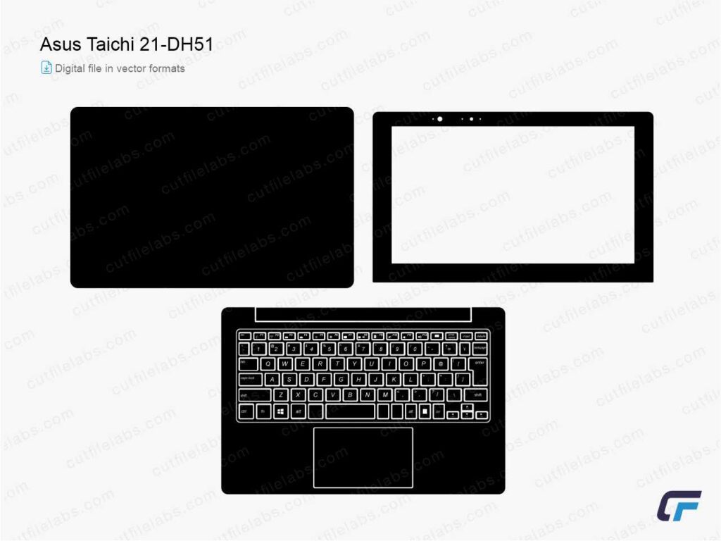 Asus Taichi 21-DH51 (2012) Cut File Template | CutFileLabs