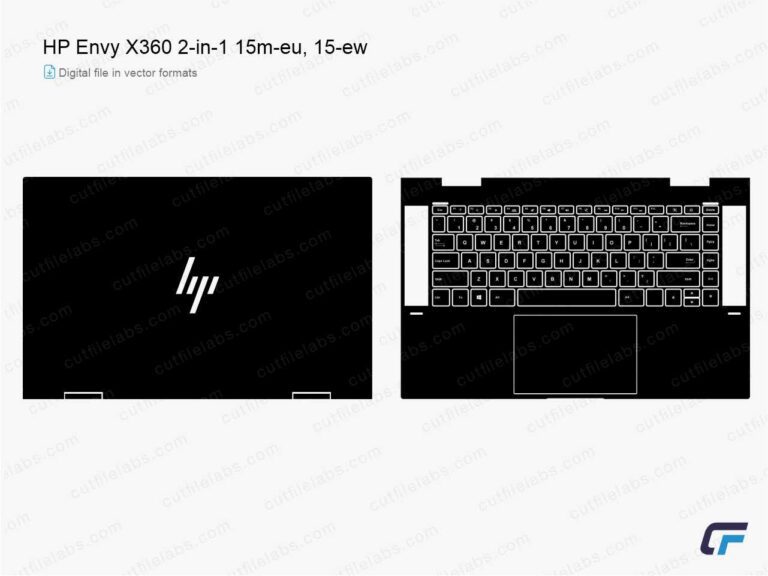 HP Envy X360 2-in-1 15m-eu, 15-ew (2023) Cut File Template