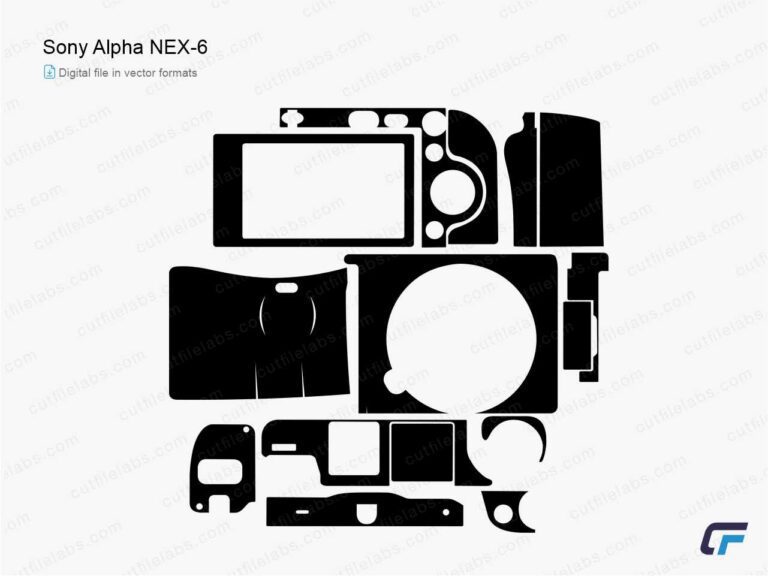 Sony Alpha NEX-6 (2012) Cut File Template