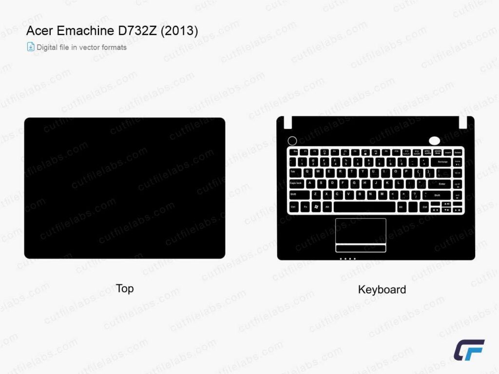 Acer Emachine D732Z (2013) Cut File Template