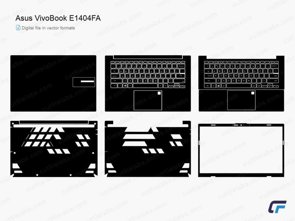 Asus VivoBook E1404FA (2023) Cut File Template