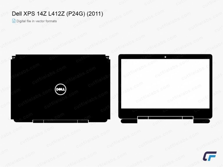 Dell XPS 14Z L412Z (P24G) (2011) Cut File Template