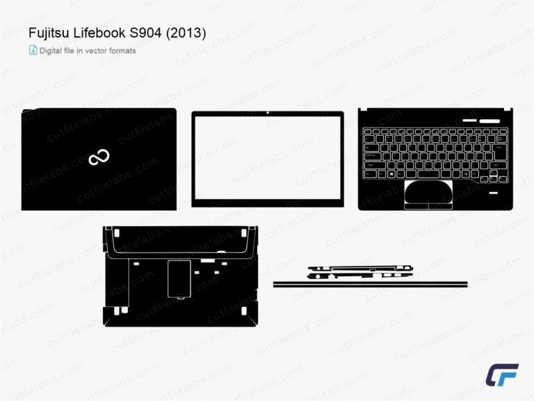 Fujitsu LifeBook S904 (2013) Cut File Template