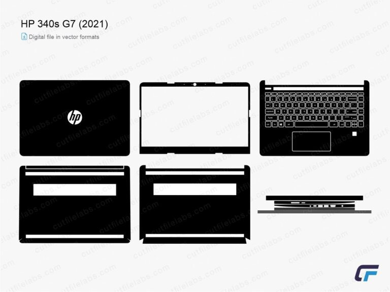 HP 340s G7 (2021) Cut File Template