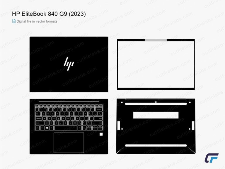 HP EliteBook 840 G9 (2023) Cut File Template