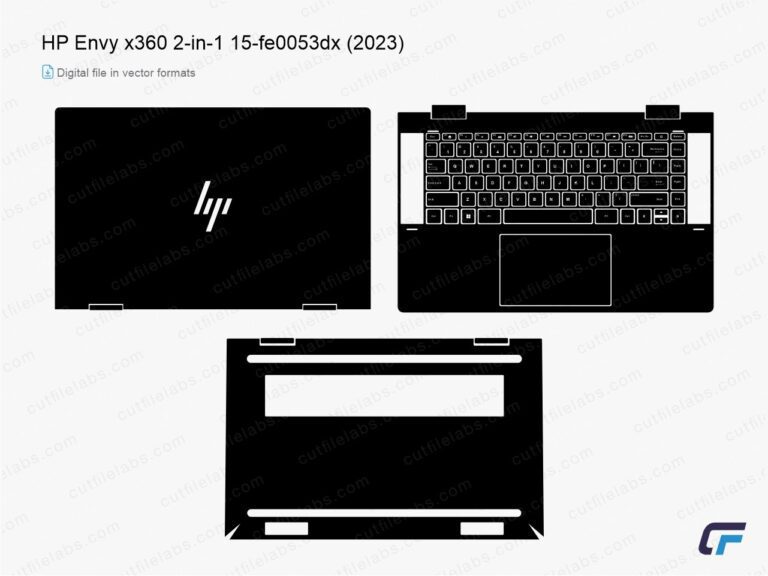 HP Envy x360 2-in-1 15-fe0053dx (2023) Cut File Template