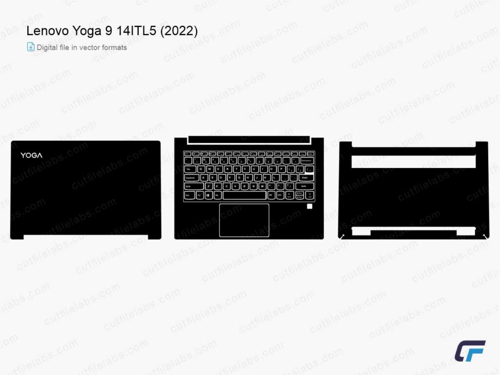 Lenovo Yoga 9 14ITL5 (2022) Cut File Template