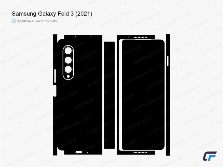 Samsung Galaxy Fold 3 (2021) Cut File Template