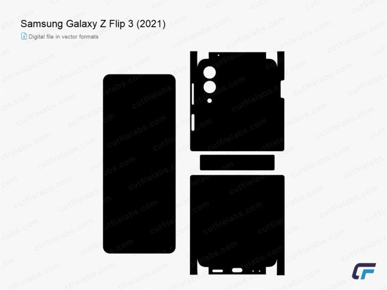 Samsung Galaxy Z Flip 3 (2021) Cut File Template