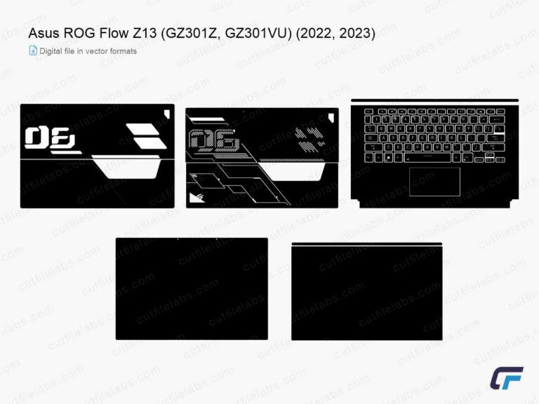 Asus ROG Flow Z13 (GZ301Z, GZ301VU) (2022, 2023) Cut File Template