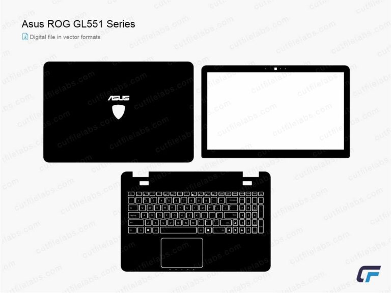 Asus ROG GL551 Series (2015) Cut File Template