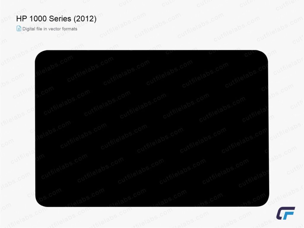 HP 1000 Series (2012) Cut File Template