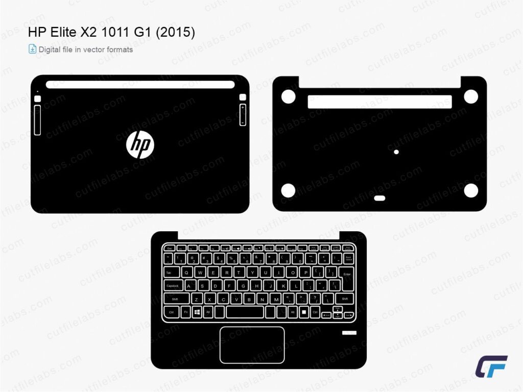 HP Elite X2 1011 G1 (2015) Cut File Template