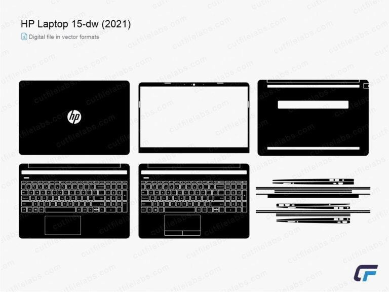 HP Laptop 15-dw (2021) Cut File Template
