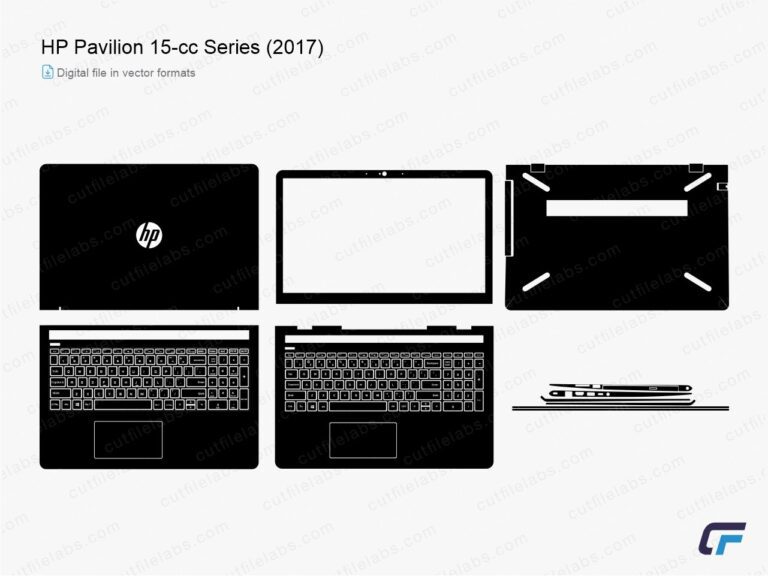 HP Pavilion 15-cc Series (2017) Cut File Template