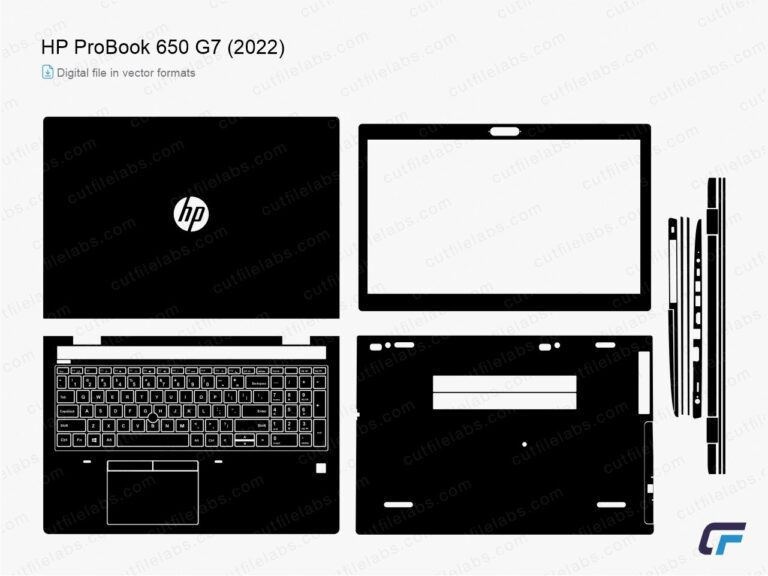 HP ProBook 650 G7 (2022) Cut File Template