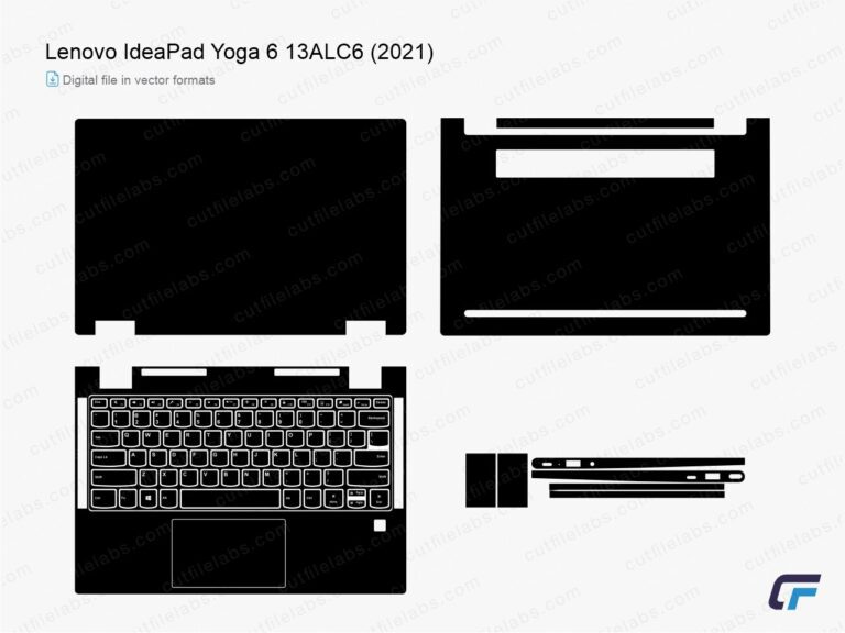 Lenovo IdeaPad Yoga 6 13ALC6 (2021) Cut File Template