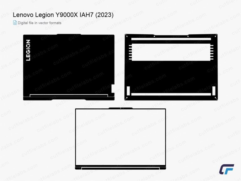Lenovo Legion Y9000X IAH7 (2023) Cut File Template