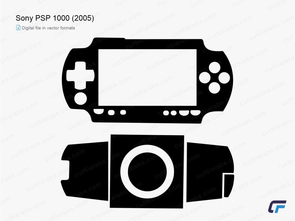 Sony PSP 1000 (2005) Cut File Template