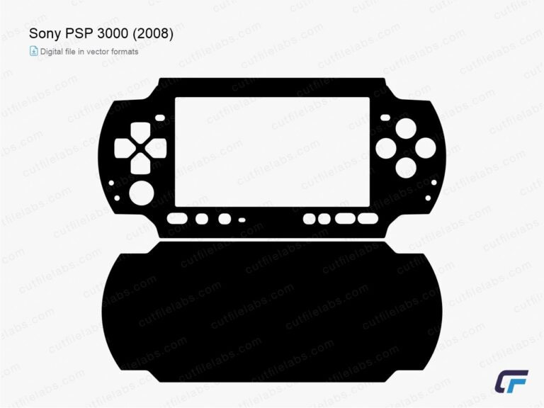 Sony PSP 3000 (2008) Cut File Template