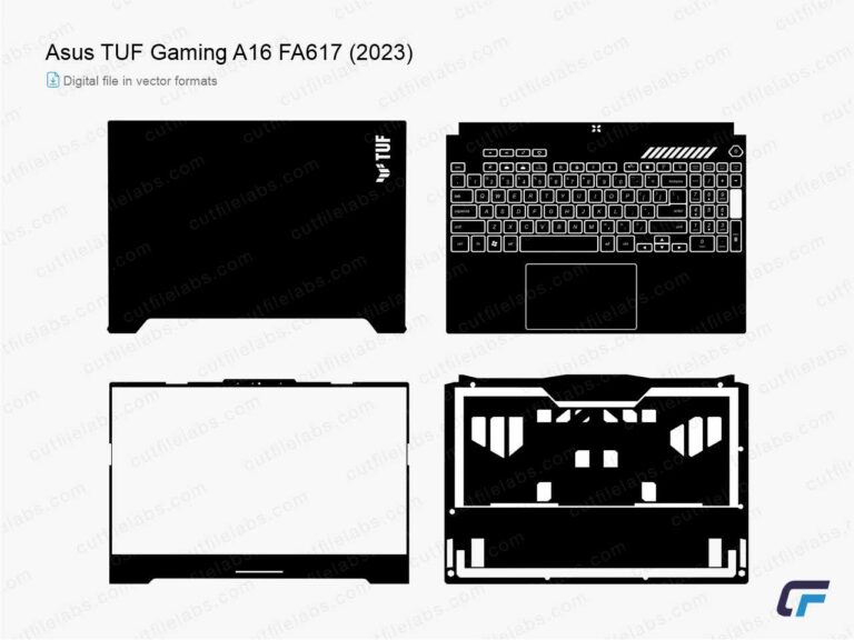 Asus TUF Gaming A16 FA617 (2023) Cut File Template