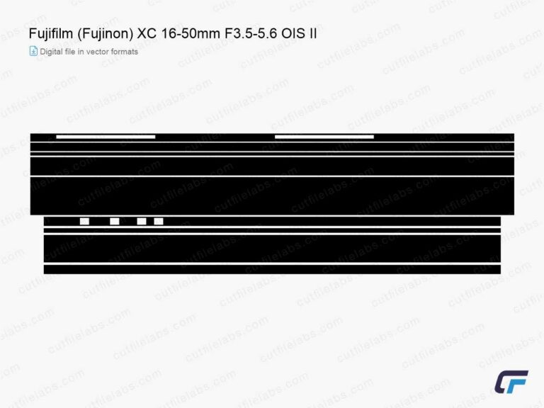 Fujifilm (Fujinon) XC 16-50mm F3.5-5.6 OIS II (2016) Cut File Template