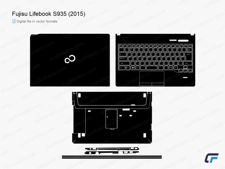 Fujitsu LifeBook S935 (2015) Cut File Template