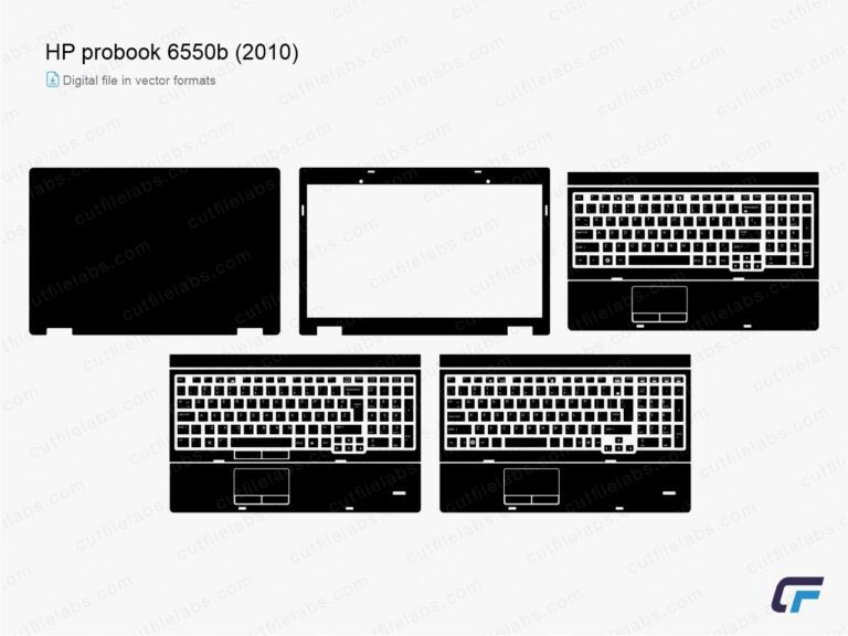 HP ProBook 6550b (2010) Cut File Template