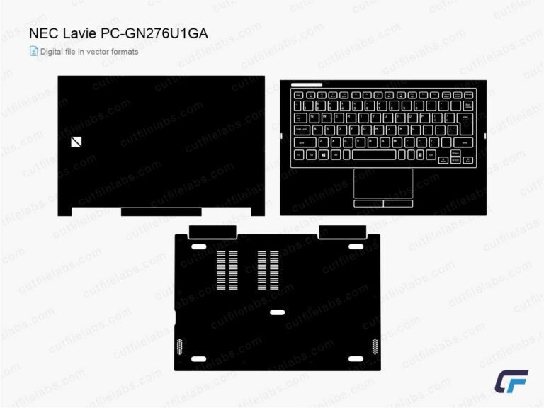 NEC Lavie Direct PC-GN276U1GA (2023) Cut File Template