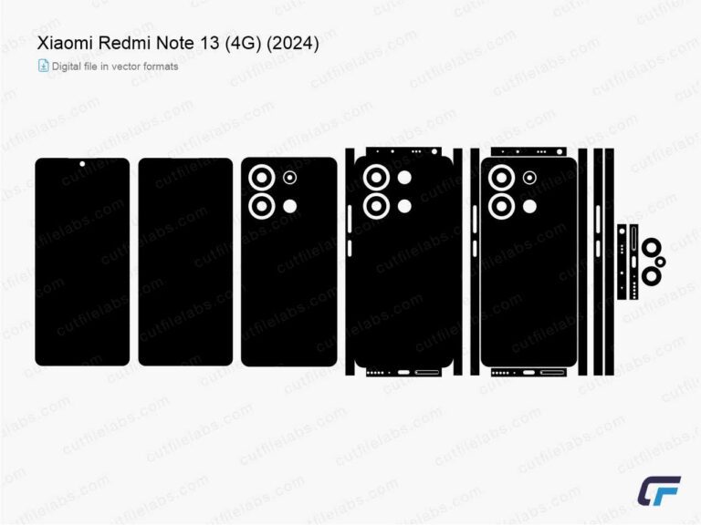 Xiaomi Redmi Note 13 (4G) (2024) Cut File Template