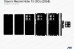 Xiaomi Redmi Note 13 (5G) (2024) Cut File Template