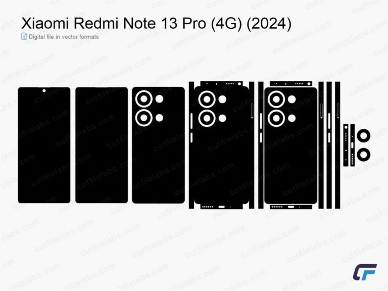 Xiaomi Redmi Note 13 Pro (4G) (2024) Cut File Template