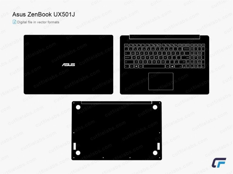 Asus ZenBook UX501J (2015) Cut File Template