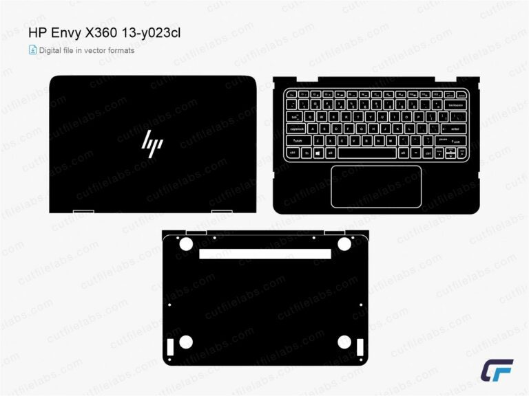HP Envy X360 13-y023cl (2016) Cut File Template
