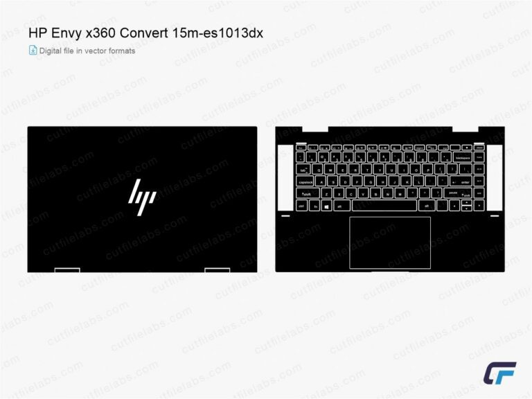 HP Envy x360 Convert 15m-es1013dx (2021) Cut File Template