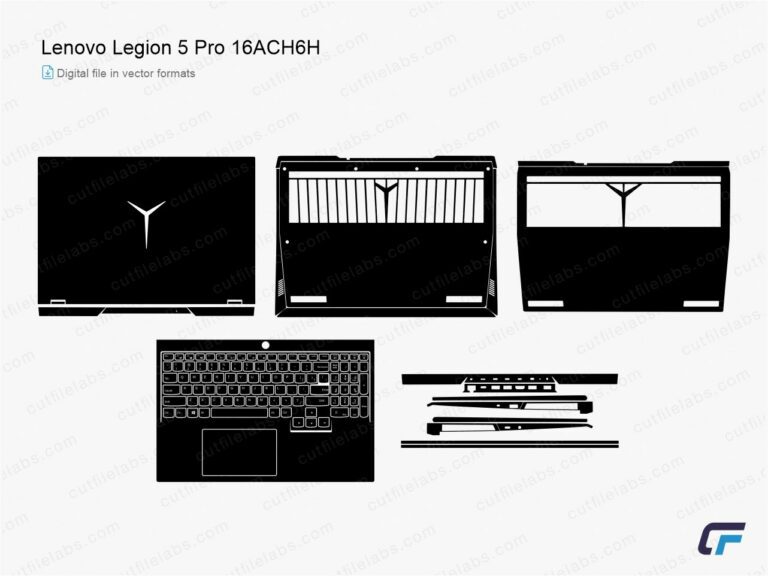 Lenovo Legion 5 Pro 16ACH6H (2021) Cut File Template