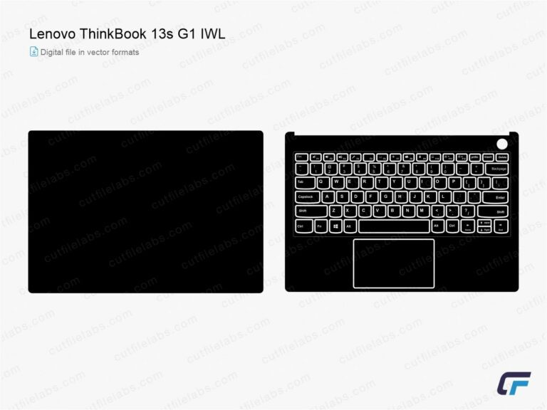 Lenovo ThinkBook 13s G1 IWL (2019) Cut File Template