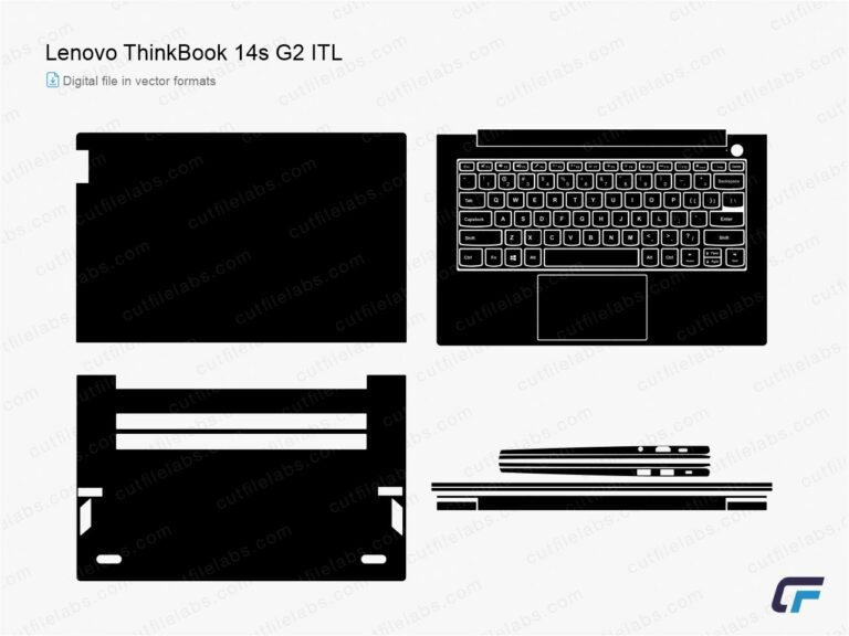 Lenovo ThinkBook 14s G2 ITL (2020) Cut File Template