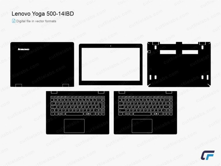 Lenovo Yoga 500-14IBD (2016) Cut File Template